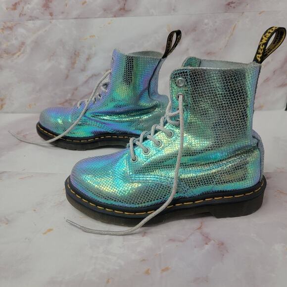 Dr. Martens 1460 Pascal Iridescent 8-Eye Boot Size 6 - Picture 11 of 16